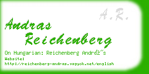 andras reichenberg business card